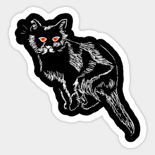 Red-eyed cats don't cry Sticker